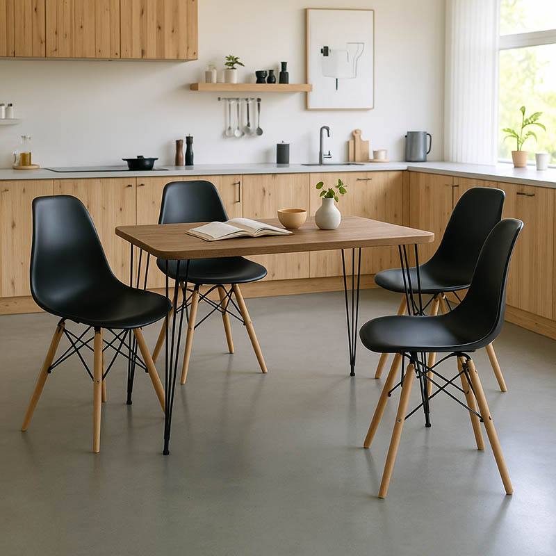 Трапезен комплект, Nectar, Черен, Пластмаса