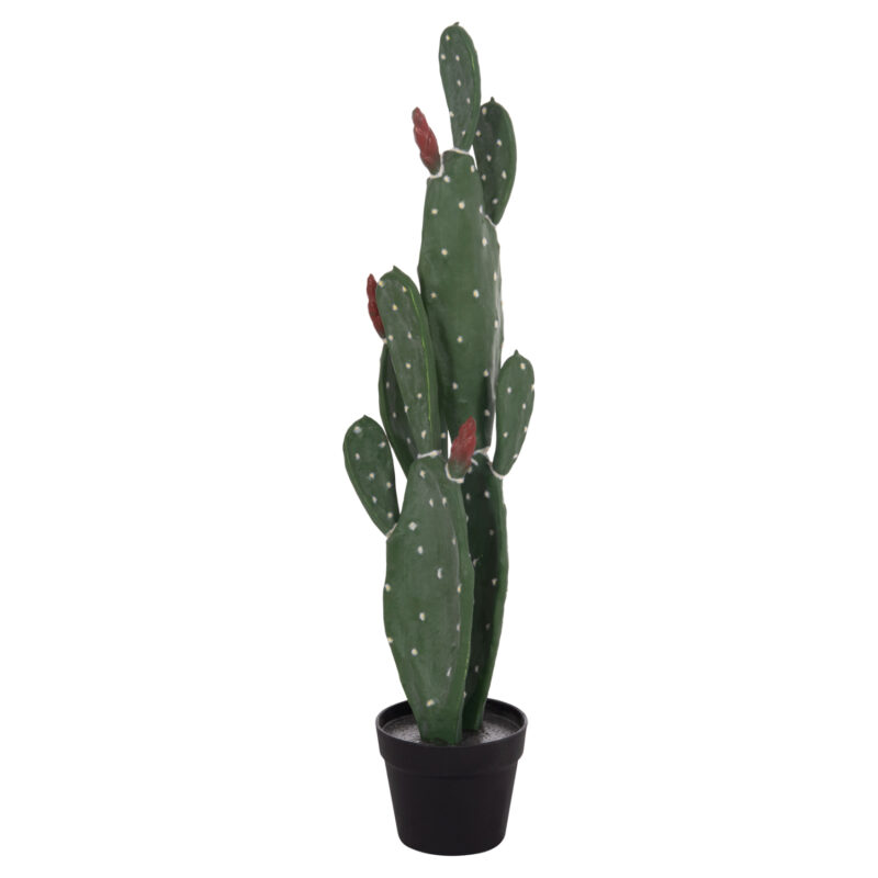 Изкуствено растение, CACTUS, Зелен, Пластмаса, 16х20х85см.