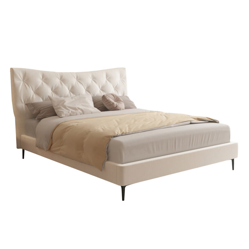 Легло, HM737.03, Бежов, Текстил, 160х200см.