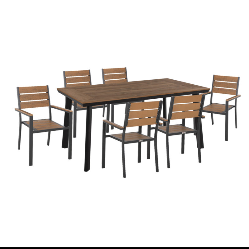 Трапезен комплект, HM21198, Орех, Polywood