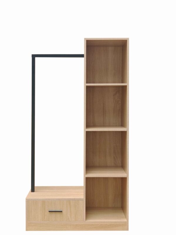 Мебели за антре, Erdeco, Натурален, Мдф, 80х40х150см.