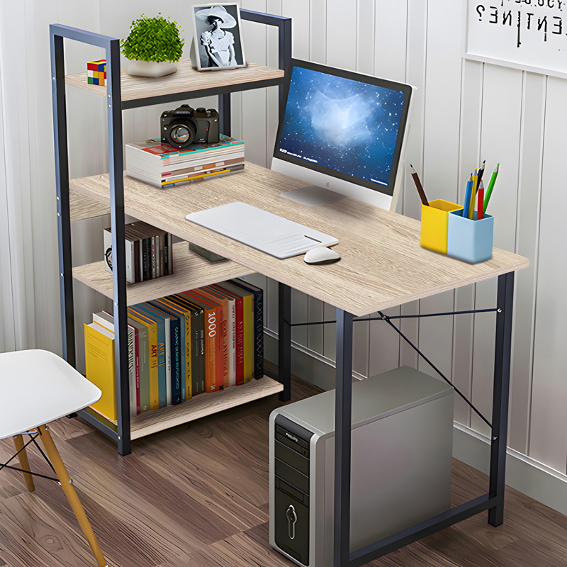 Библиотека, Study desk Bencour, Натурален, Мдф, 90х40х73см.