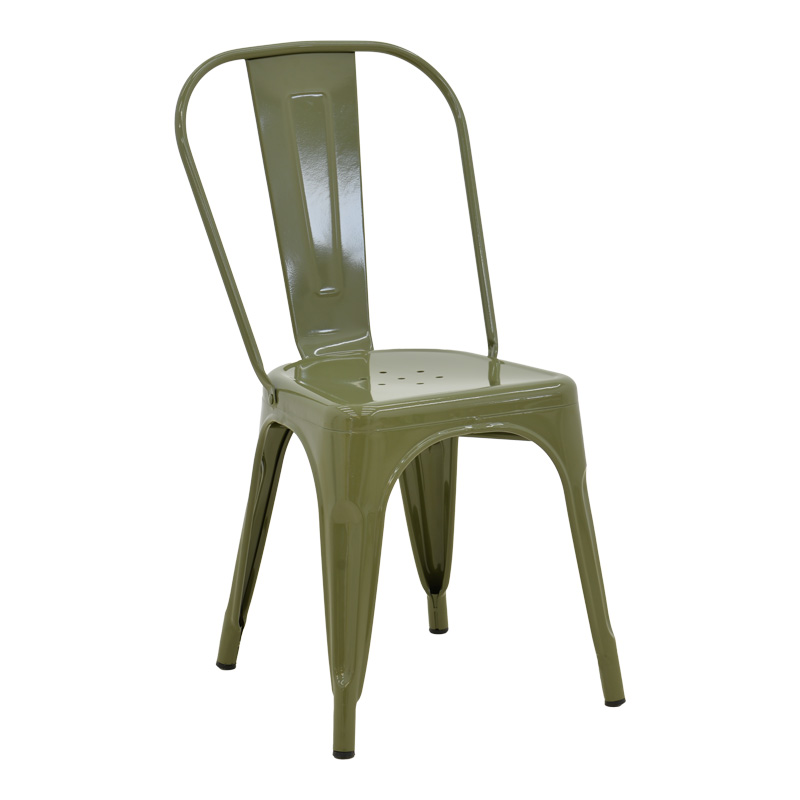 Стол, Utopia, Зелен, Метал, 44х44х85см.