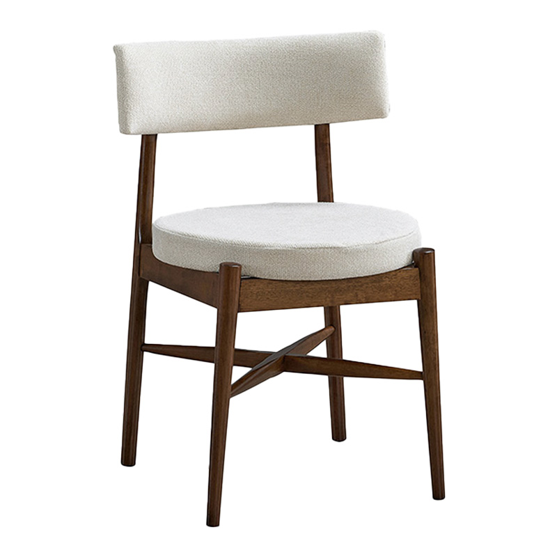 Стол, Raudi, Екрю, Текстил, 45.5х45.5х81см.