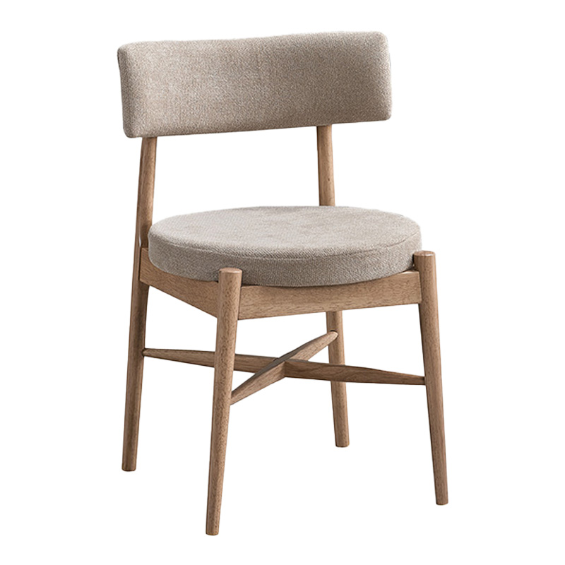 Стол, Raudi, Натурален, Дърво, 45.5х45.5х81см.