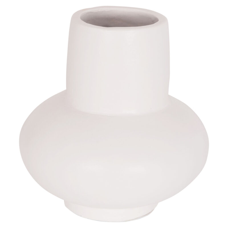 Ваза, LEMA, Бял, Керамика, 22х22см.