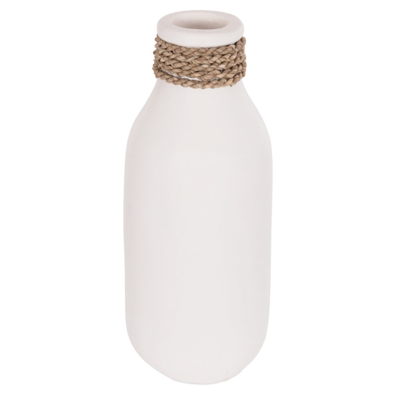 Ваза, CAMMER, Бял, Керамика, 13х34см.