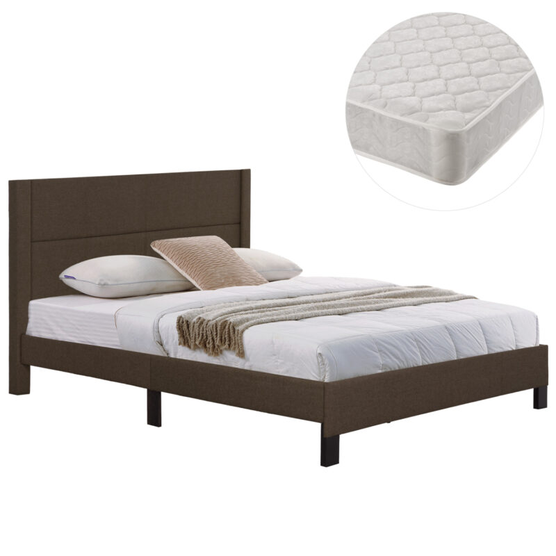 Легло, TRILLOP, Кафяв, Текстил, 160х200см.