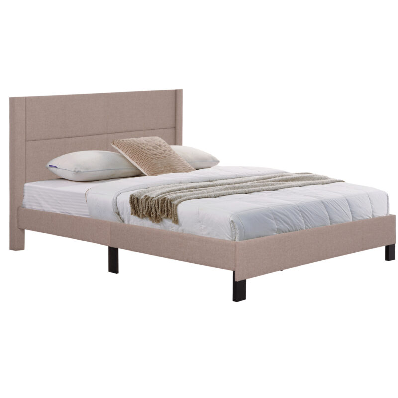 Легло, TRILLOP, Бежов, Текстил, 160х200см.