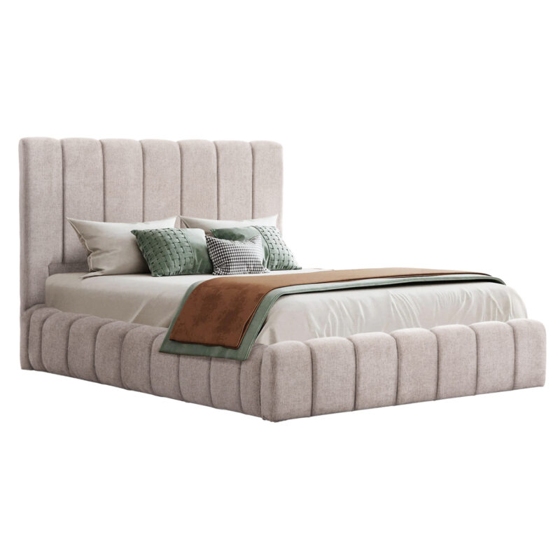 Легло, HM719.10, Бежов, Текстил, 160х200см.