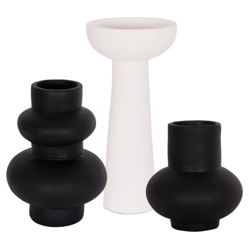 Ваза, HM21142.01, Бял, Керамика