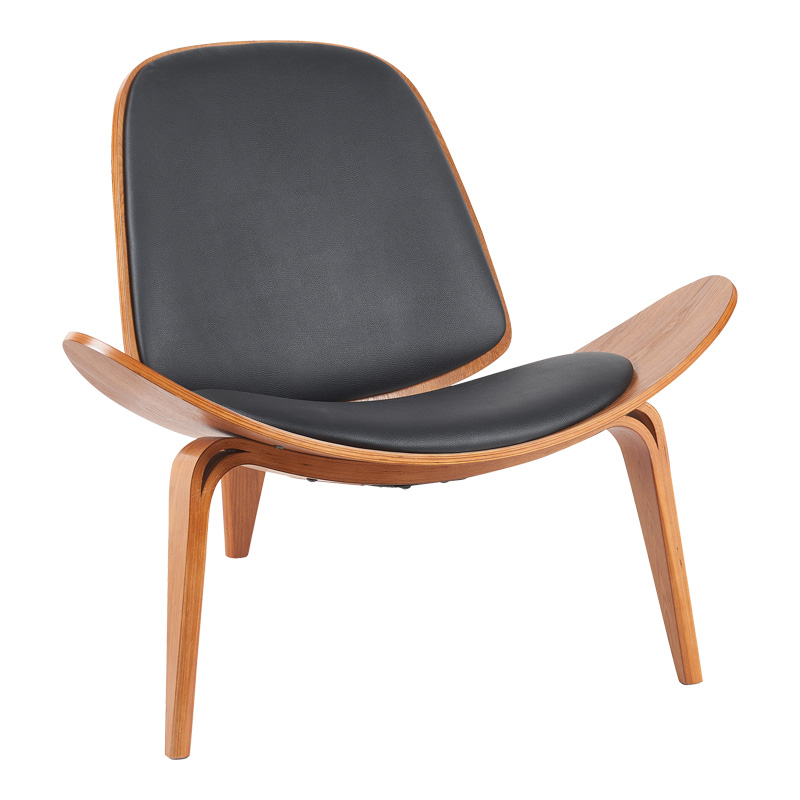 Фотьойл, Vilma, Черен, Изкуствена кожа, 90х76.5х74.5см.