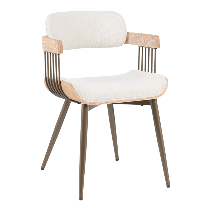 Фотьойл, Cameo, Бежов, Текстил, 53х49.5х75.5см.