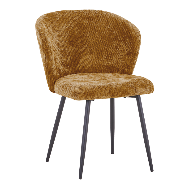 Стол, Chair, Жълт, Текстил, 57х62х80см.