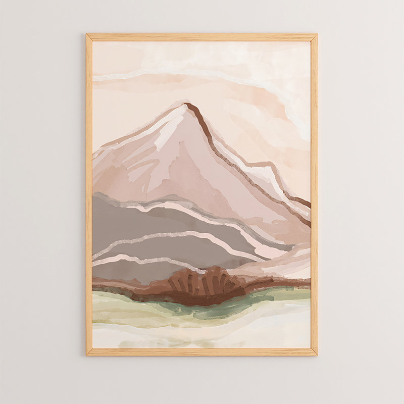 Картина, Mons, Многоцветен, Дърво, 33х1.5х48см.