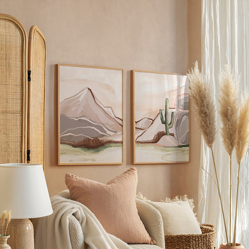 Картина, Beniz, Многоцветен, Дърво, 33х1.5х48см.