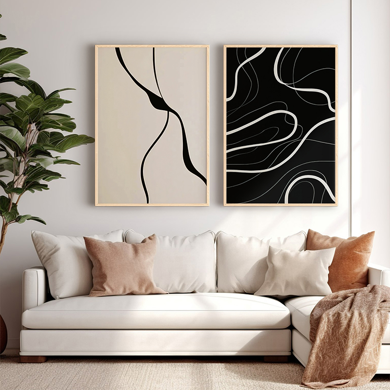 Картина, Bennez, Многоцветен, Дърво, 33х1.5х48см.