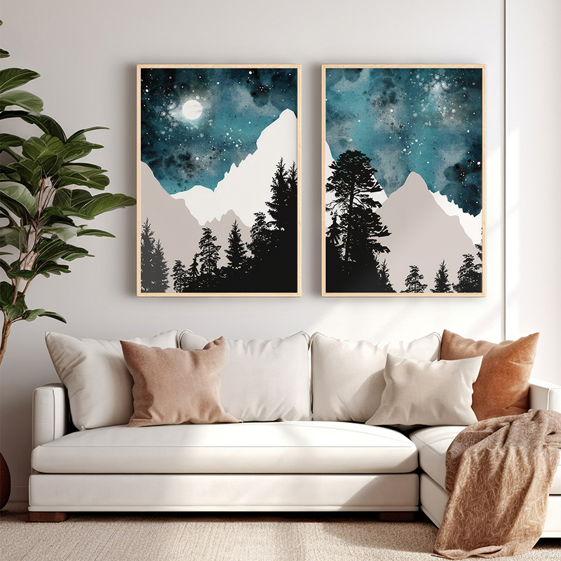 Картина, Grezio, Многоцветен, Дърво, 33х1.5х48см.