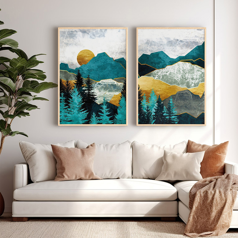 Картина, Lovas, Многоцветен, Дърво, 33х1.5х48см.