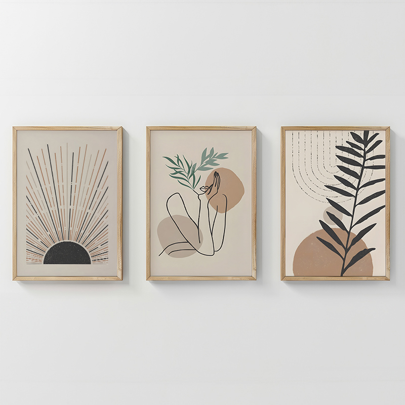 Картина, Gonma, Многоцветен, Дърво, 33х1.5х48см.