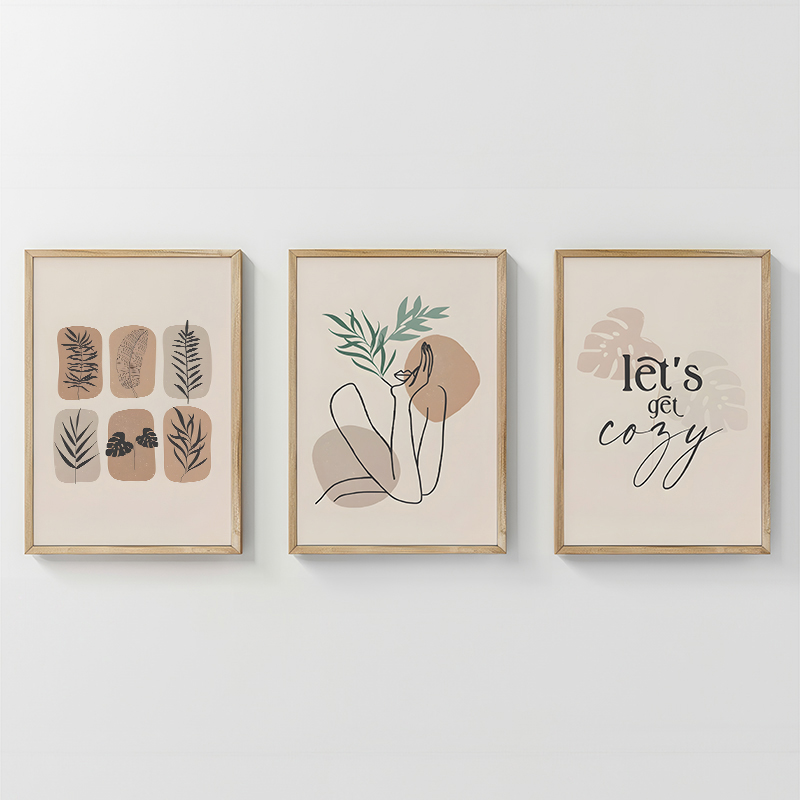 Картина, Xinbia, Многоцветен, Дърво, 33х1.5х48см.