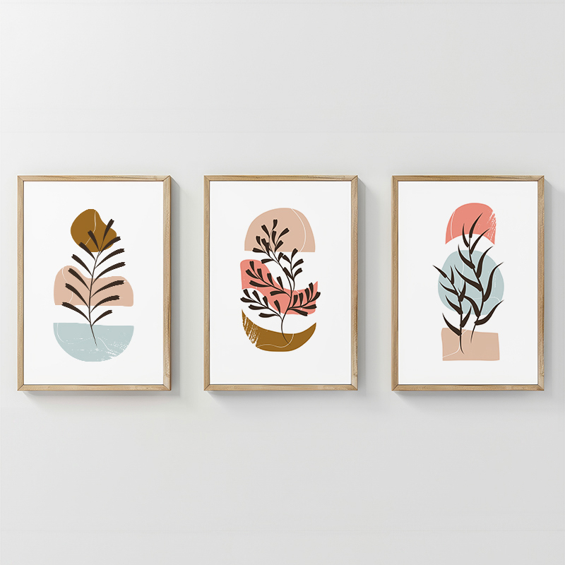 Картина, Thera, Многоцветен, Дърво, 33х1.5х48см.