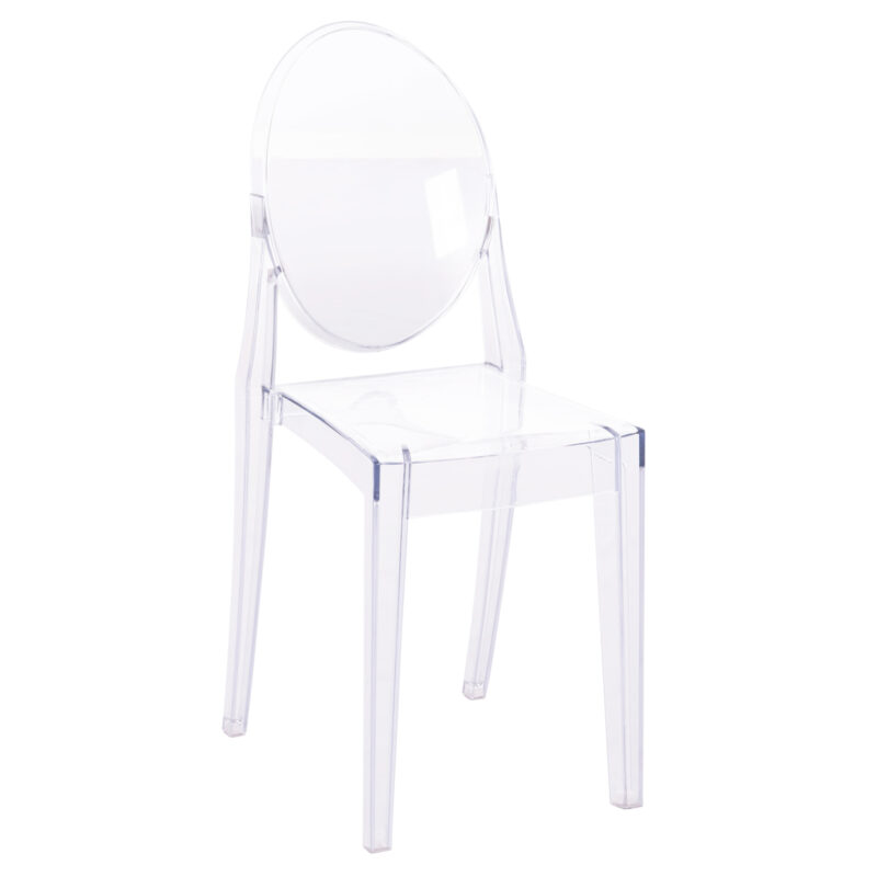 Трапезен стол Acrylic Aramis OHM0170 прозрачен, 34,5x50x90см