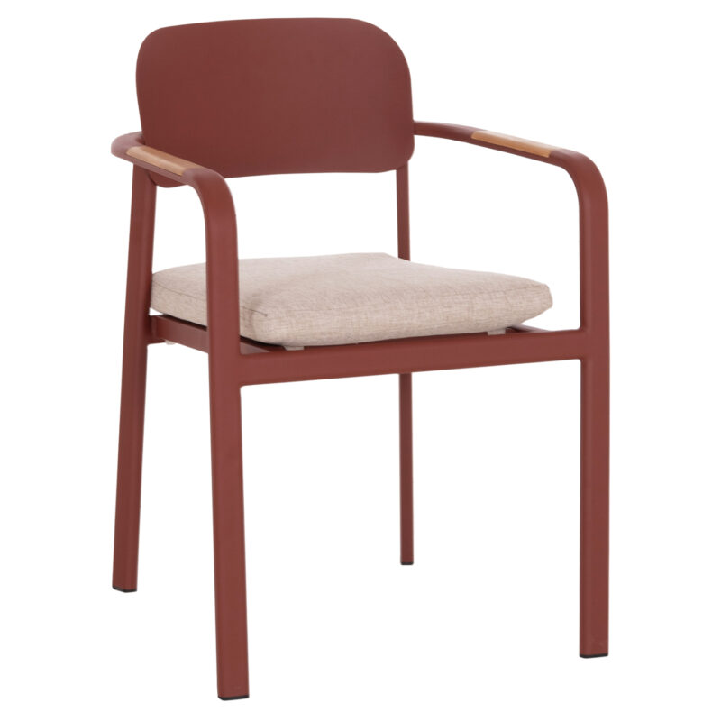 Трапезен стол, Elara, Натурален, Дърво, 56х62х78см.